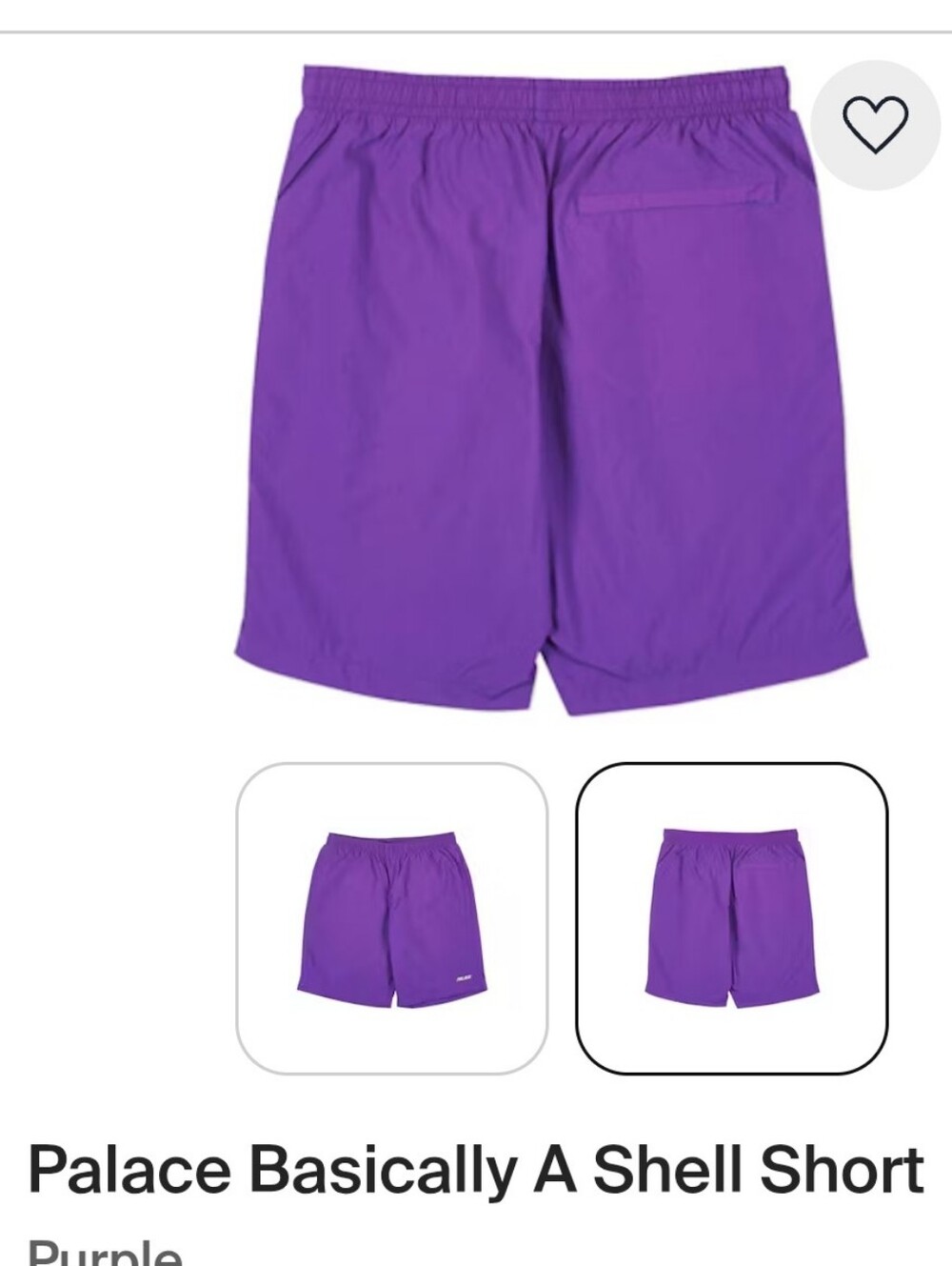 Nwot Palace Basically A Shell Purple Shorts M